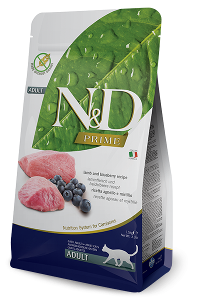 N&D Adult Cat Grain Free, Lamb And Blueberry, 10 Kg