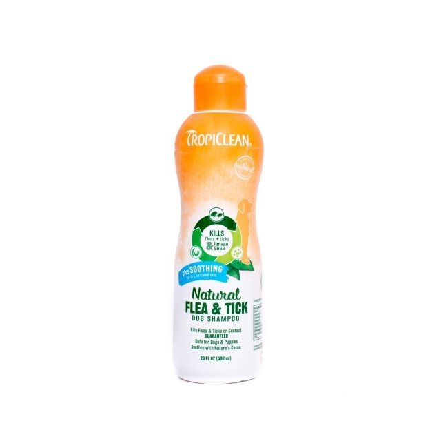 Sampon Antiparazitar Pentru Caini, Tropiclean Natural Plus Soothing, 355ml