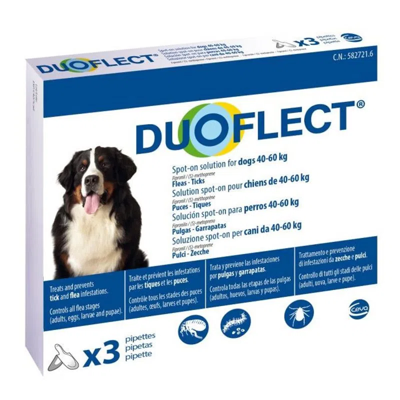 Duoflect DOG (XL), 3 pipete, > 40 kg Antiparazitare