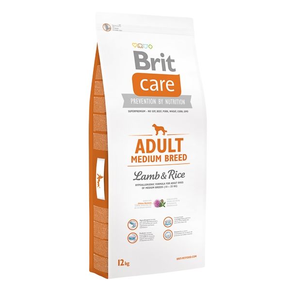 Brit Care Adult Medium Breed Lamb & Rice, 12 Kg