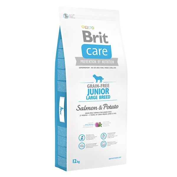 Brit Care Grain-free Junior Large Breed Salmon and Potato, 12 kg and imagine 2022