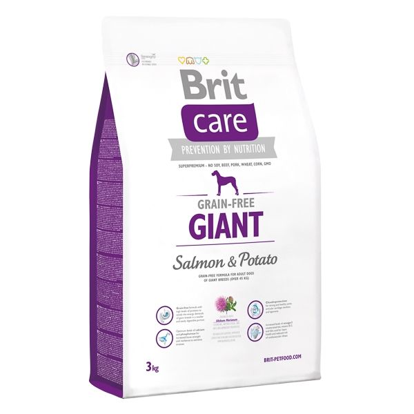 Brit Care Grain-free Giant Salmon and Potato, 3 kg and imagine 2022