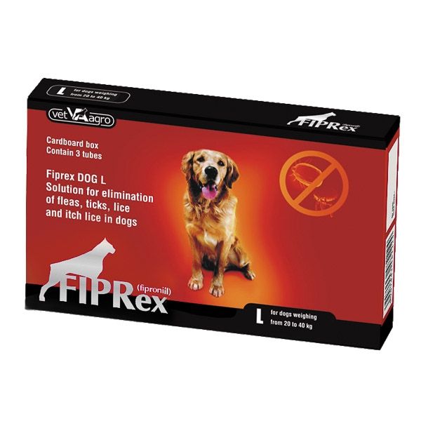 Fiprex 75 L (20-40 kg), 3 pipete