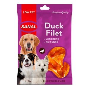 Sanal Dog file rata plic, 100 g (plic)