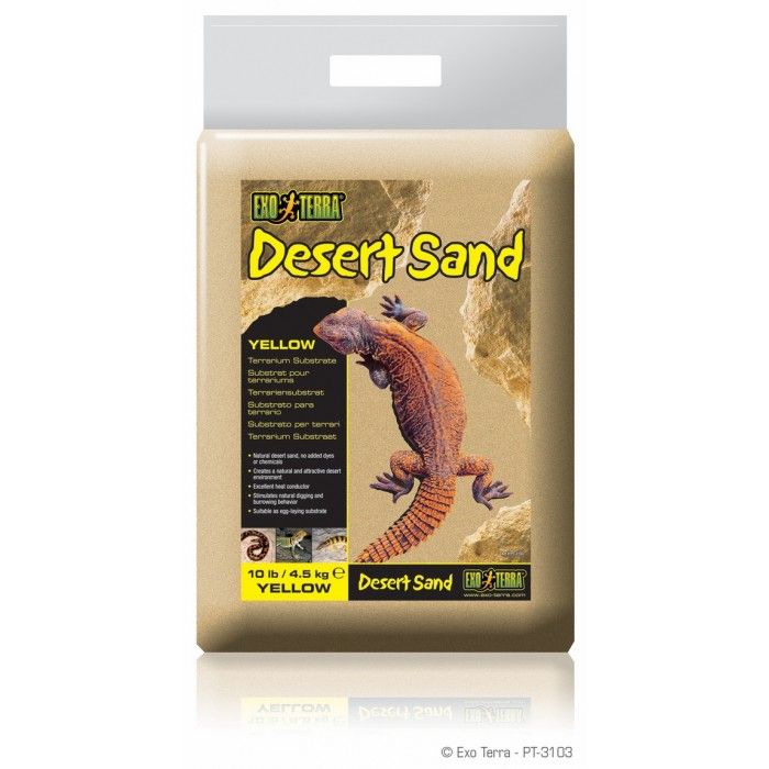 EXO TERRA ASTERNUT DESERT SAND GALBEN, 4.5 Kg