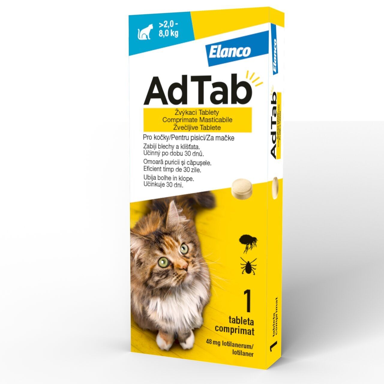 AdTab Cat, 48 mg/ 1 tableta