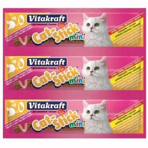 Recompensa pisici, Vitakraft Cat Stick Pasare si Ficat, 18 g Cat