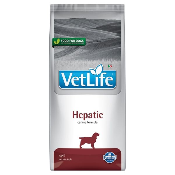 Vet Life Natural Diet Dog Hepatic, 2 Kg