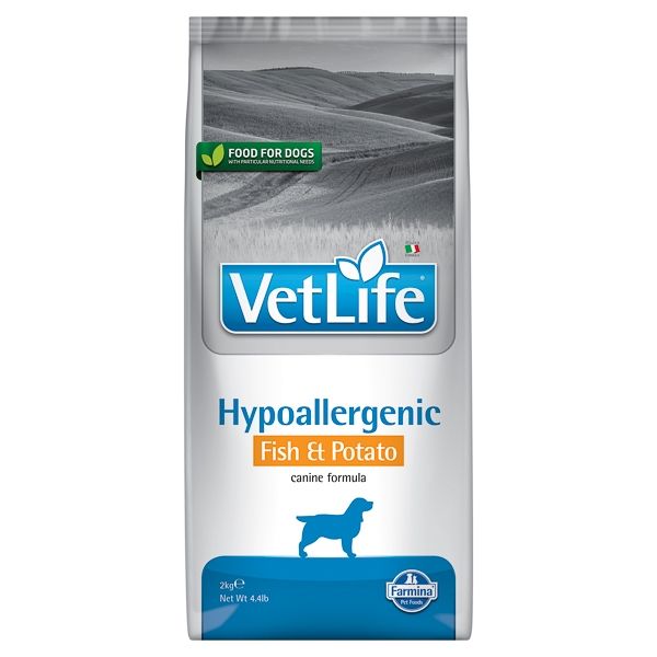 Vet Life Natural Diet Dog Hypoallergenic, Fish and Potato, 2 kg and imagine 2022