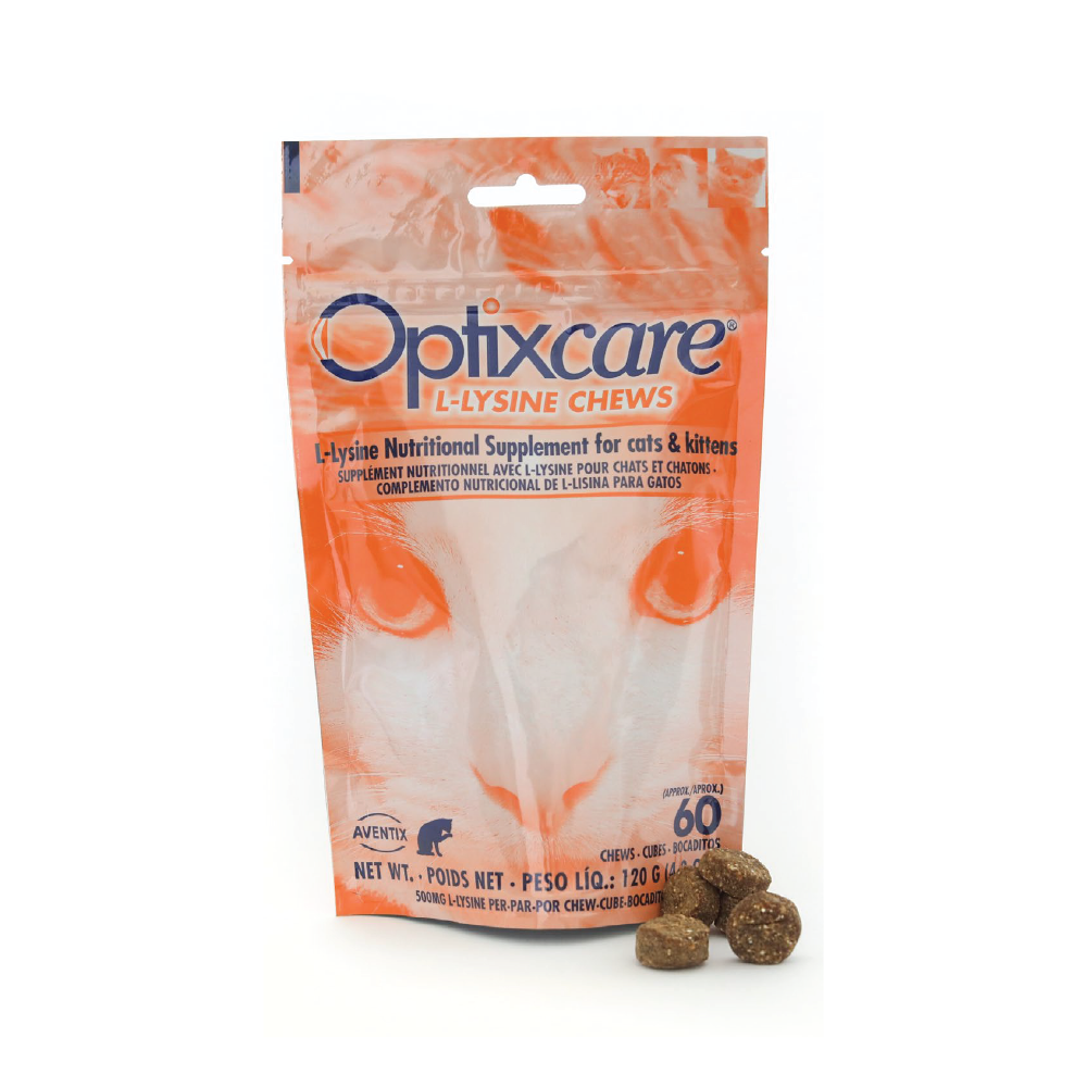 Optixcare L-LYSINE CHEWS, 60 tablete