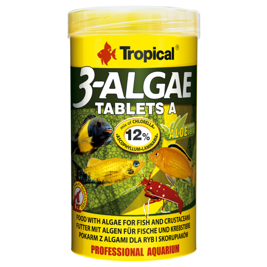 3-ALGAE Tablets A Tropical Fish, 50 ml/ 36 g 3-ALGAE