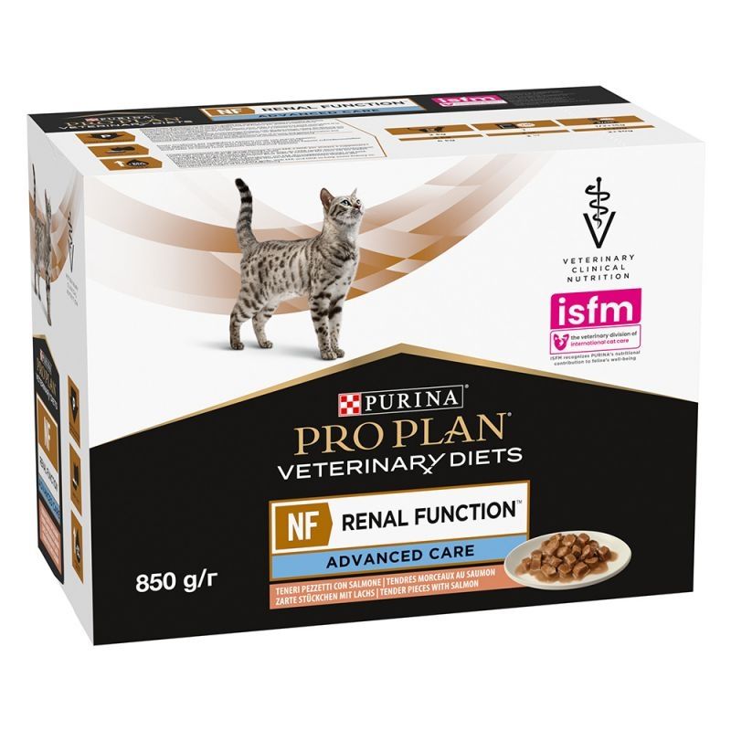 Purina Pro Plan Veterinary Diets Feline NF, Advance Care, Somon, 10×85 G