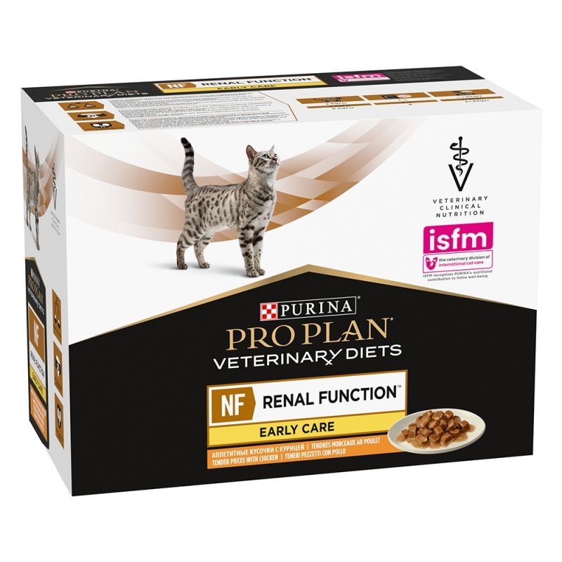 Purina Pro Plan Veterinary Diets Feline NF Early Care, Chicken, 10×85 G
