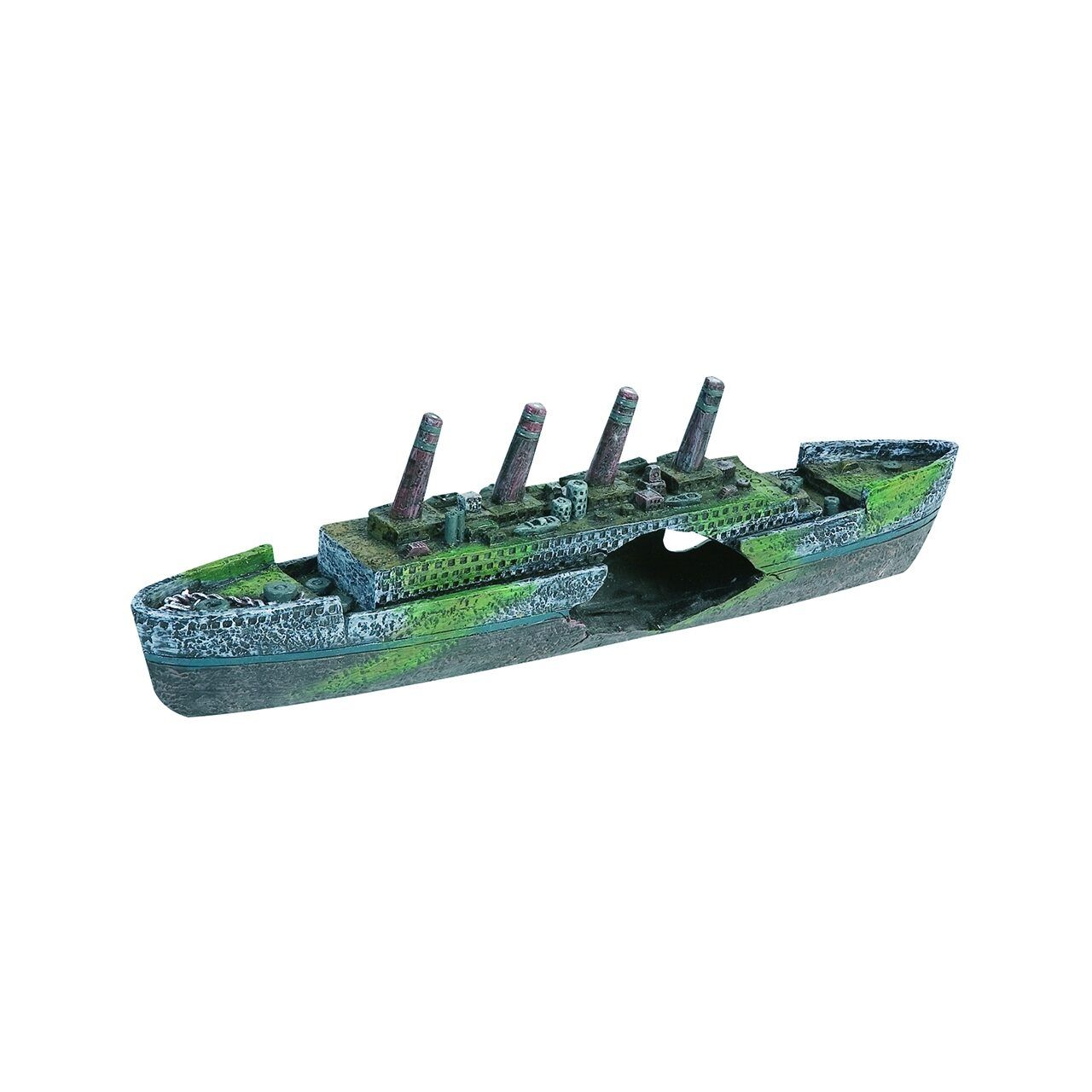 Decor Acvariu Titanic, Flamingo, 37x6x10cm