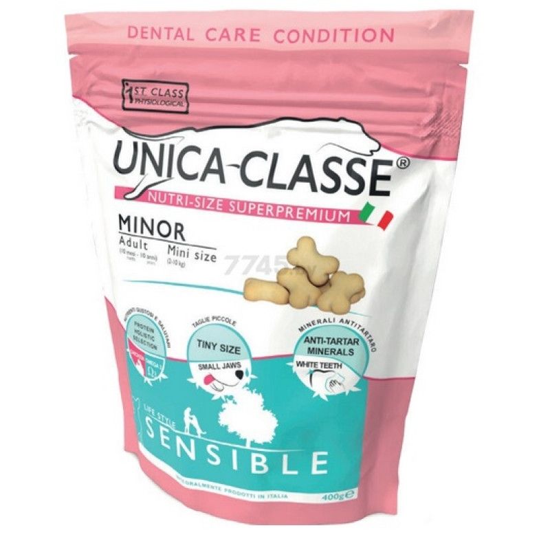 Hrana uscata Unica Classe Biscuiti Catel Sensibil, 400 g