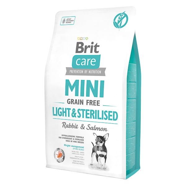 Brit Care Mini Grain Free Light and Sterilised, 2 kg and imagine 2022