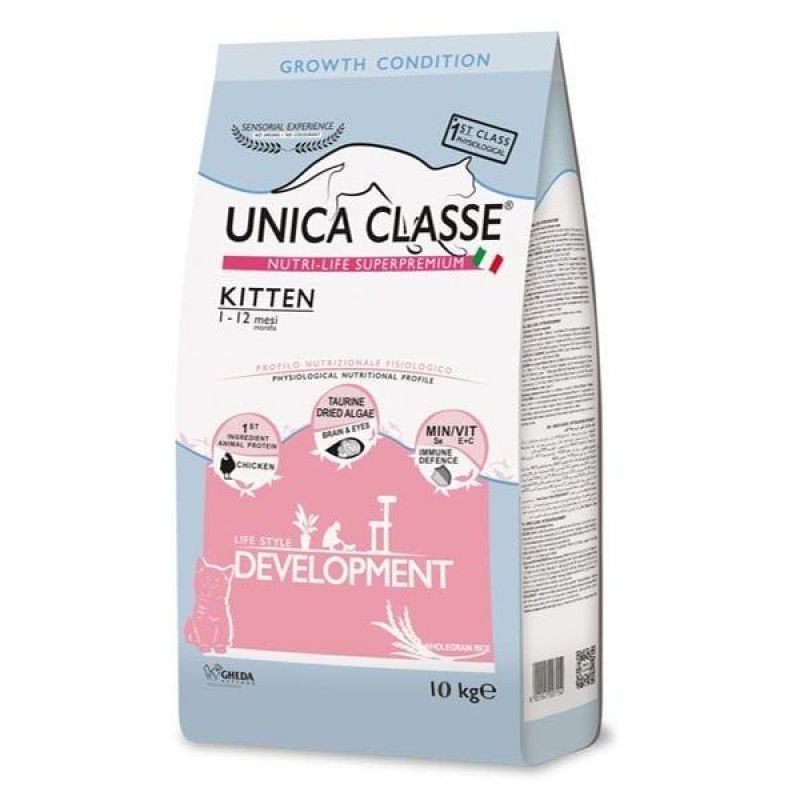 Hrana uscata Unica Classe Pisica Junior in Dezvoltare cu Pui, 10 kg