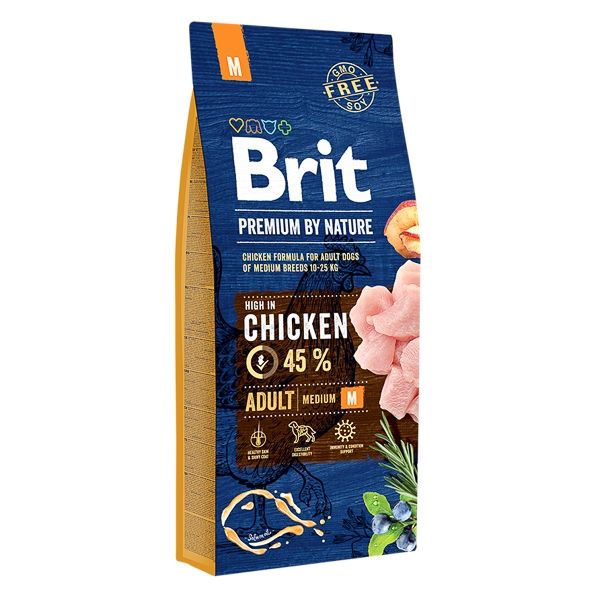 Brit Premium By Nature Adult Medium, 15 Kg