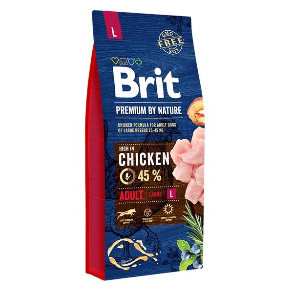 Brit Premium By Nature Adult Large, 15 Kg