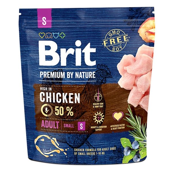 Brit Premium by Nature Adult Small, 1 kg Hrana Uscata Caini 2023-09-29