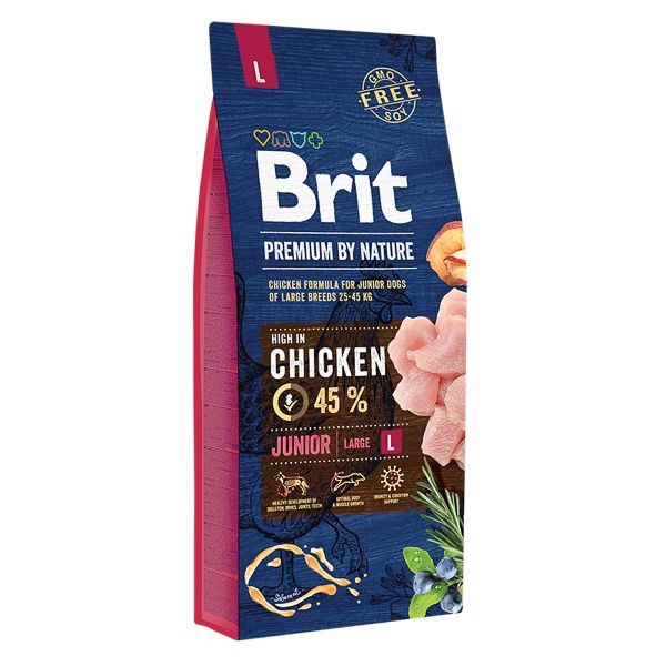Brit Premium By Nature Junior Large, 15 Kg