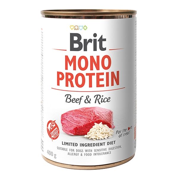 Brit Mono Protein Beef & Rice, 400 G