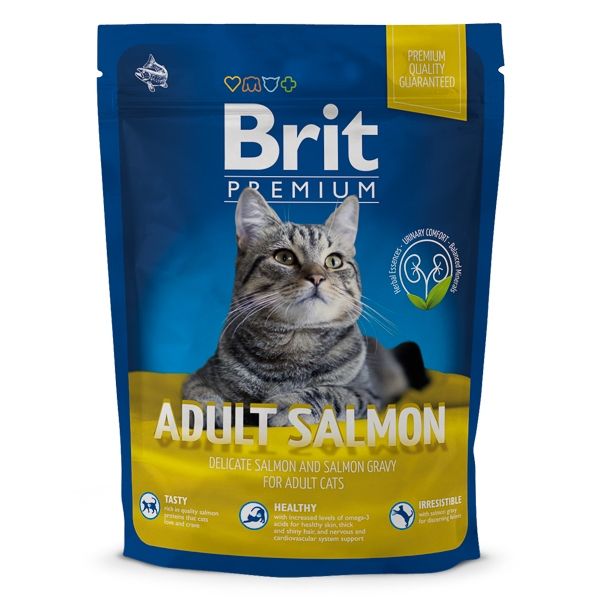Brit Premium Cat Adult Salmon, 300 g 300 imagine 2022
