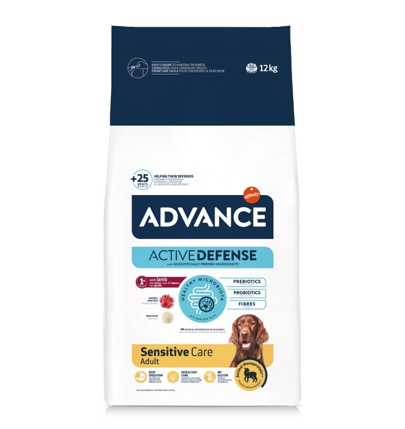 Advance Dog Sensitive, Miel si Orez, 3 kg