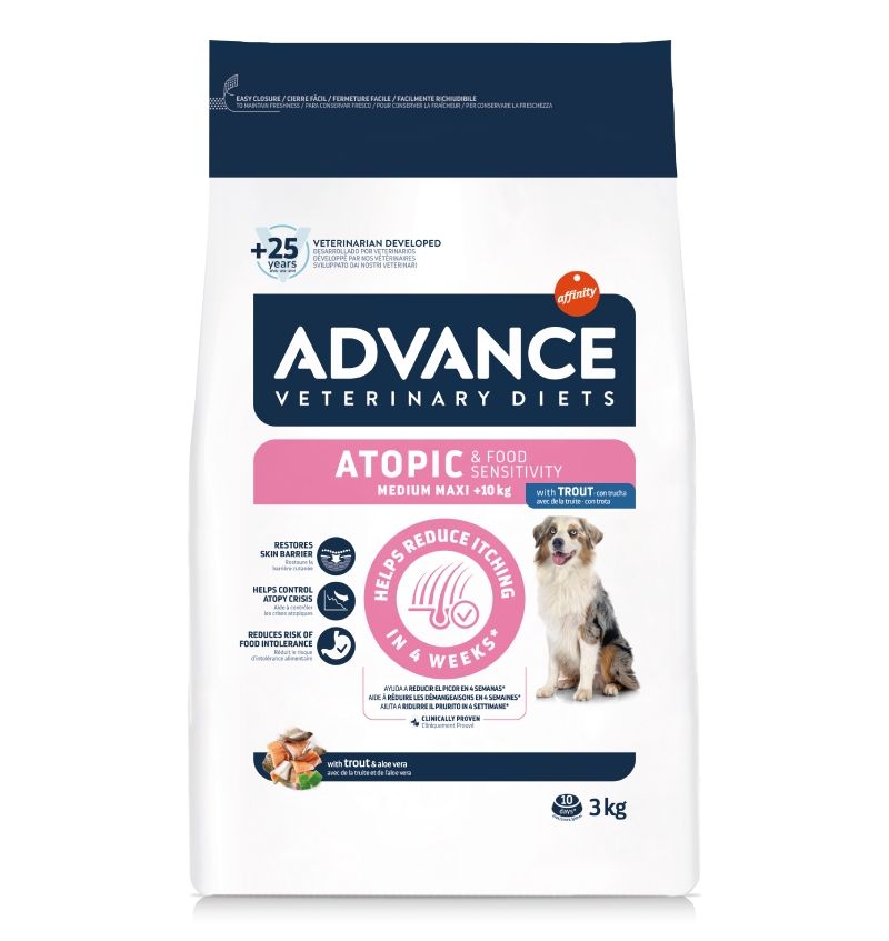 Advance Veterinary Diets Dog Atopic Derma Care Medium - Maxi, 3 kg