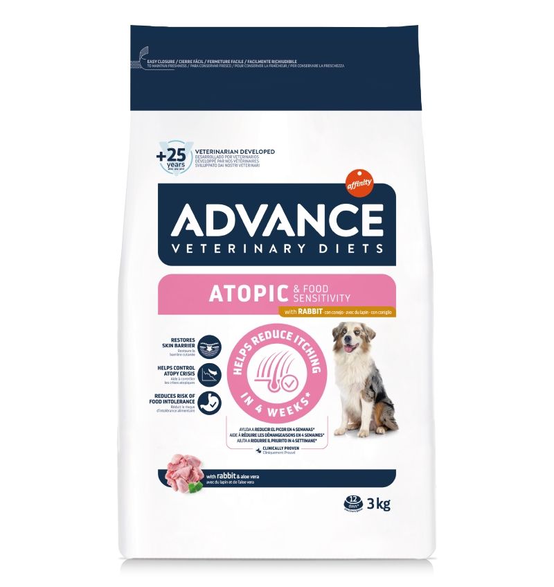 Advance Veterinary Diets Dog Atopic Derma Care No Grain cu Iepure, 3 kg