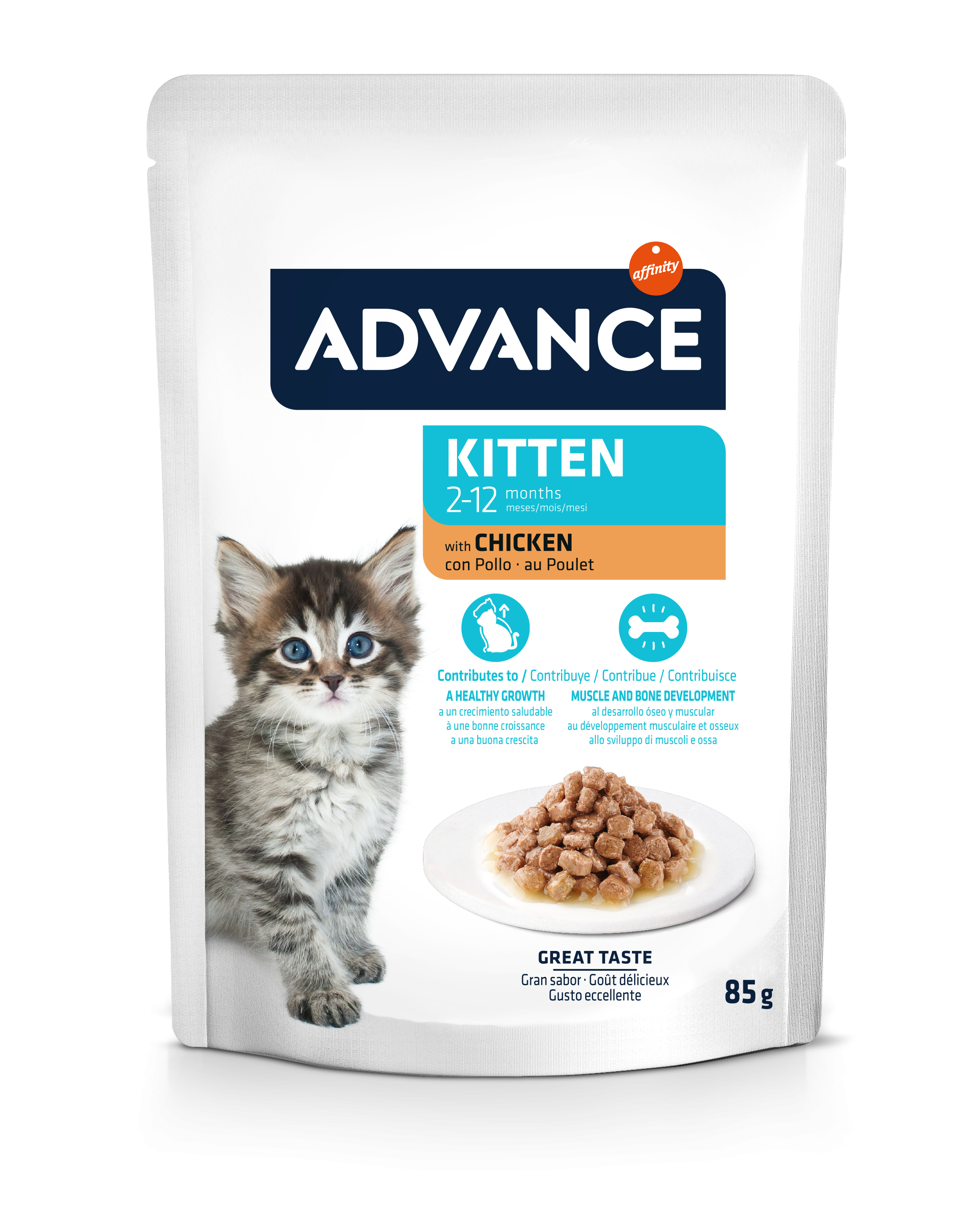 Advance Cat Wet Kitten Pui, 85 g Advance