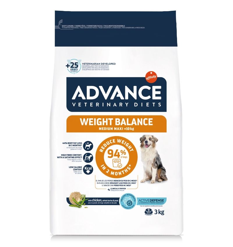Advance Veterinary Diets Dog Weight Balance Medium - Maxi, 3 kg