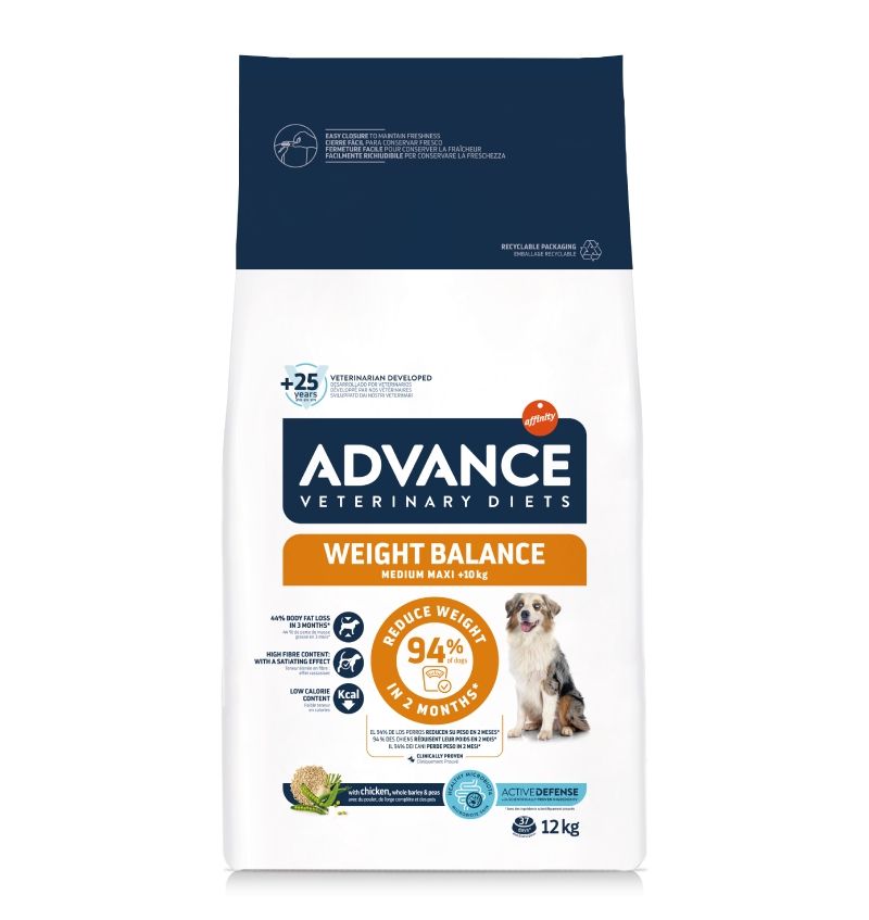 Advance Veterinary Diets Dog Weight Balance Medium - Maxi, 15 kg