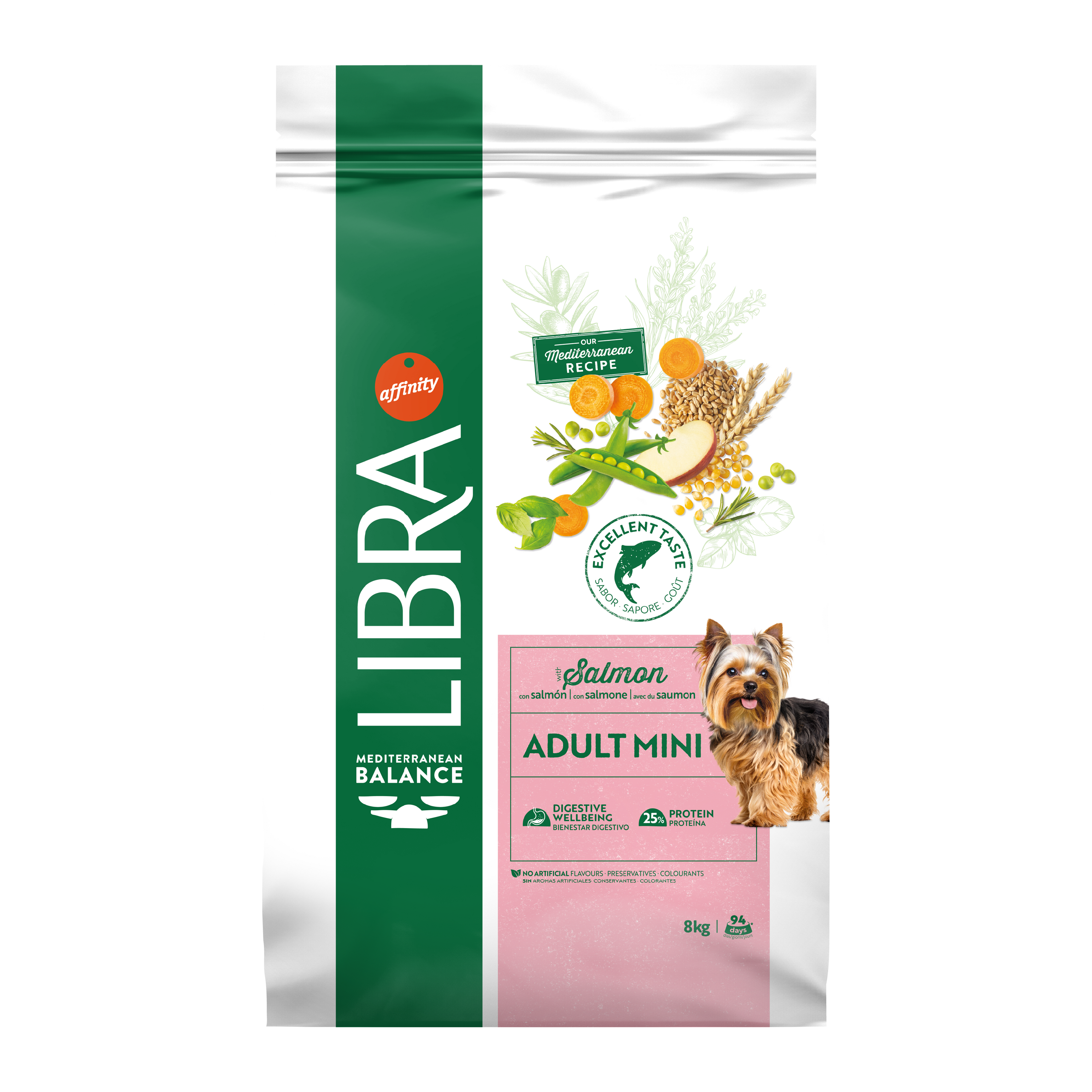 Hrana Uscata Caini Adulti, Libra Dog Adult Mini, Somon, 8 kg