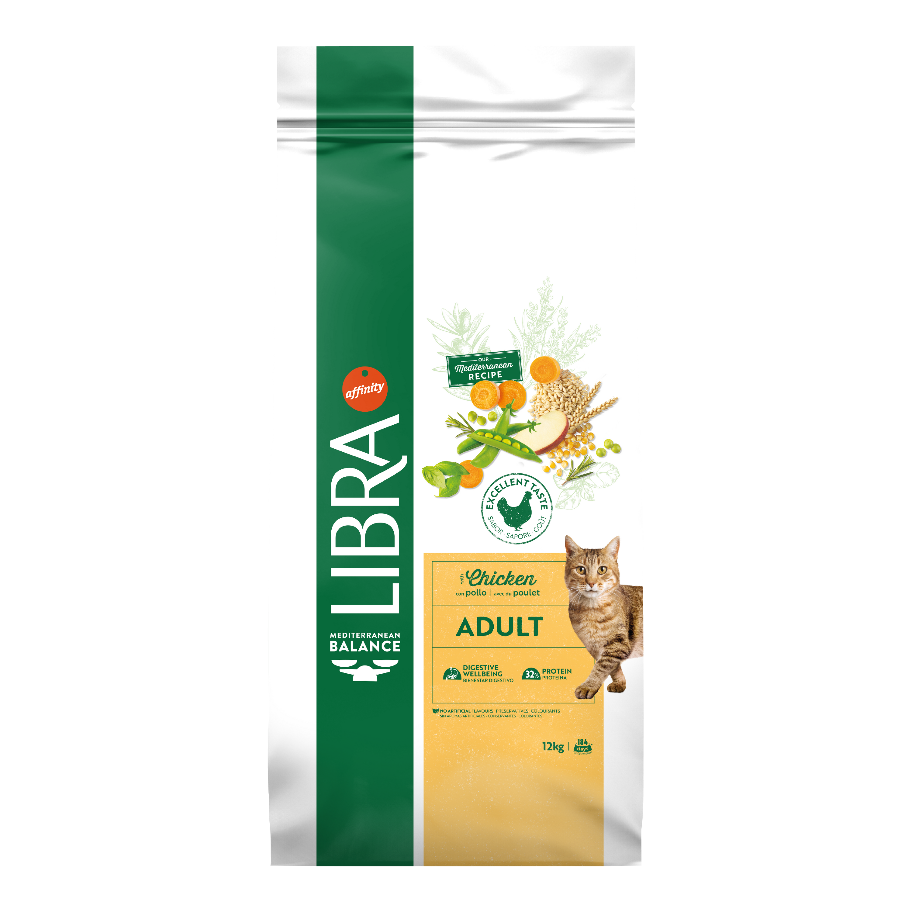 Hrana Uscata Pisici Adulte, Libra Cat Adult, Pui, 12 kg