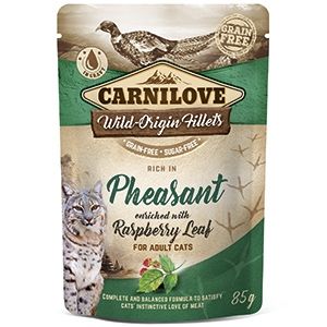 Carnilove Cat Pouch Rich in Pheasant With Raspberry Leaves, 85 g Carnilove imagine 2022