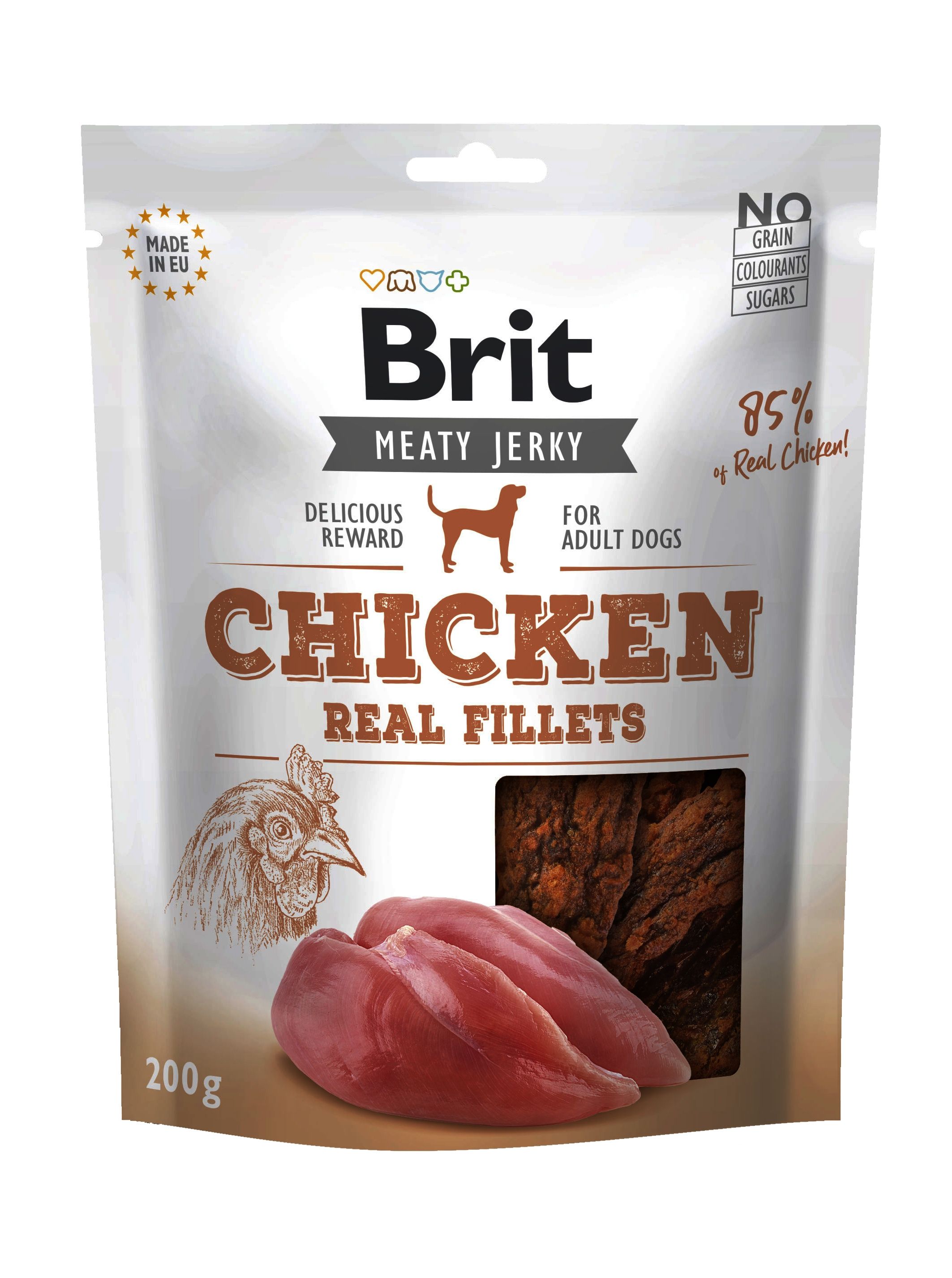 Brit Dog Jerky Chicken Fillets, 200 g 200