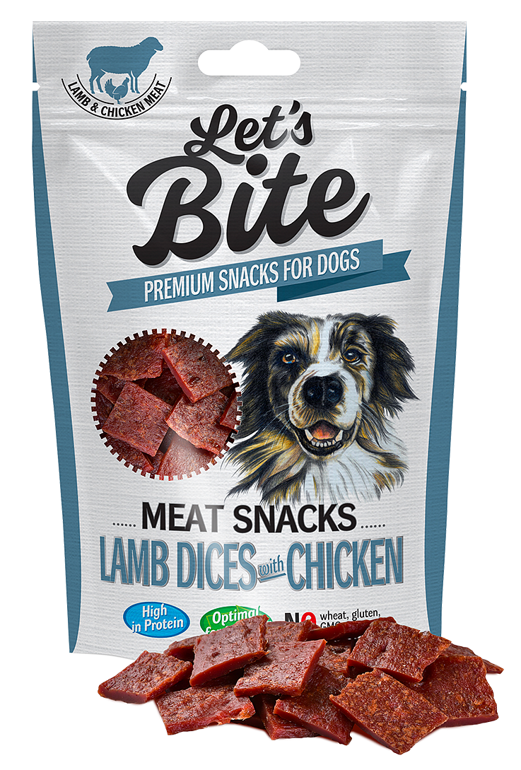 Brit Let’s Bite Meat Snacks Lamb Dices With Chicken, 80 g