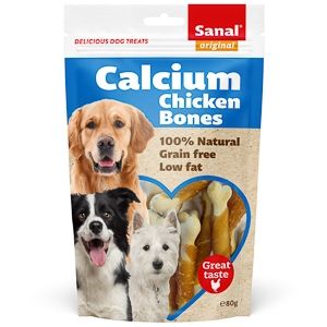 Sanal Dog Calcium Chicken Bones Doypack, 80 g Bones