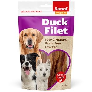 Sanal Dog Duck Fillet Doypack, 80 g Delicii-Caini