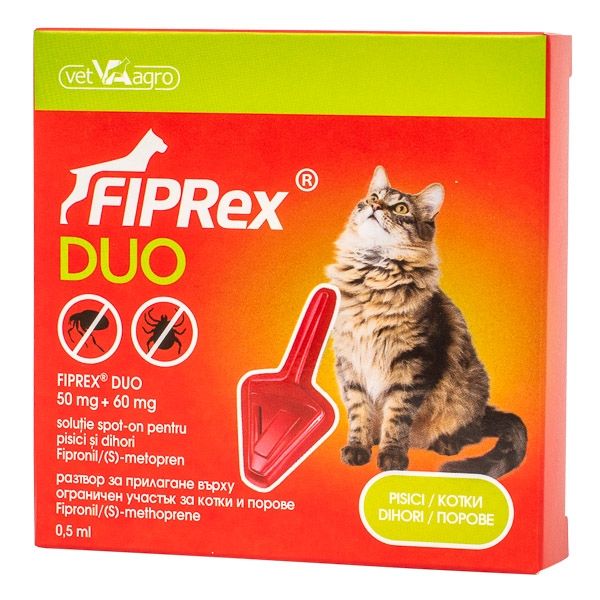 Fiprex Duo Cat x 1 pipeta Antiparazitare imagine 2022