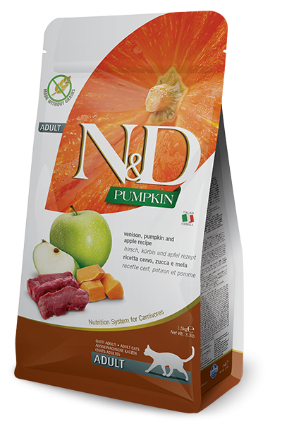 N&D Cat Grain Free, Pumpkin And Venison, 1.5 Kg