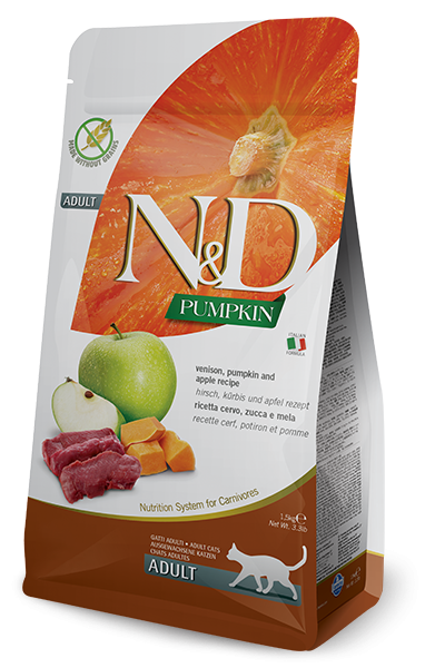 N&D Cat Grain Free, Pumpkin and Venison, 1.5 kg