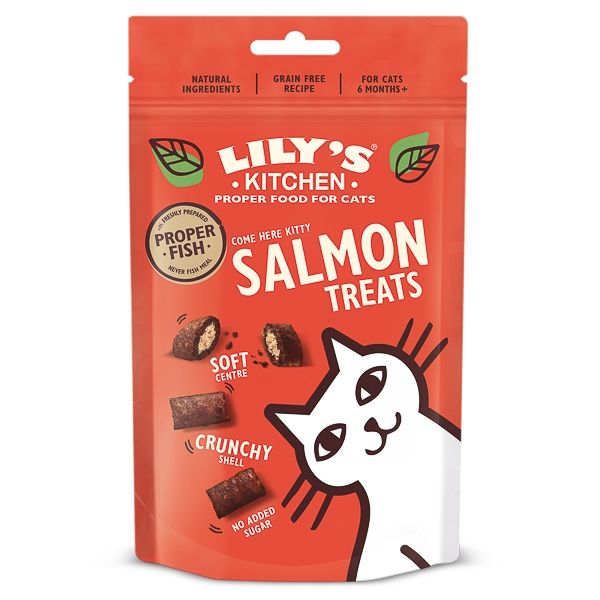 Lily’s Kitchen Cat Salmon Pillow Treats 60 g Cat