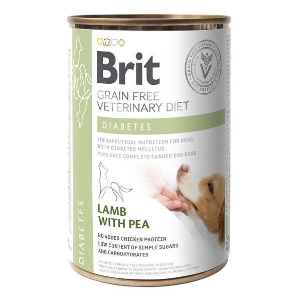 Brit GF Veterinary Diets Dog Diabetes, 400 g 400 imagine 2022