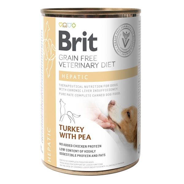 Brit GF Veterinary Diets Dog Hepatic, 400 g 400 imagine 2022