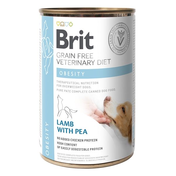 Brit GF Veterinary Diets Dog Obesity, 400 g 400 imagine 2022
