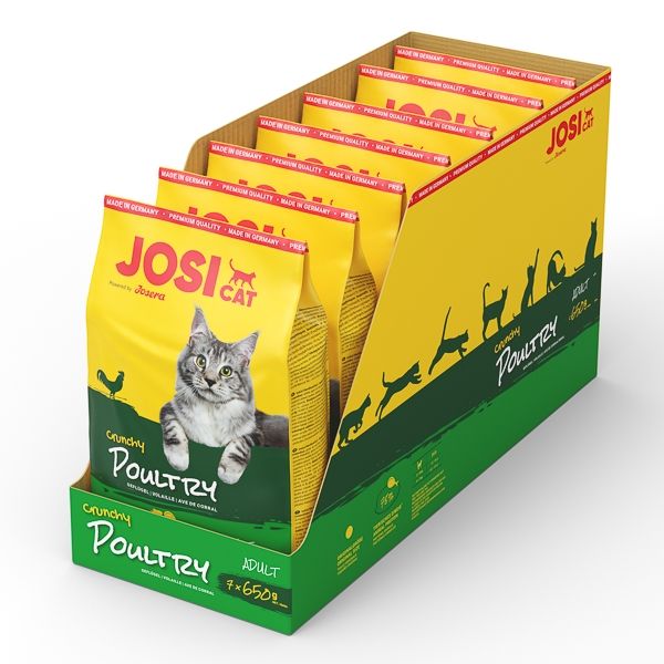 JosiCat Crunchy Poultry, 7×650 g 7x650 imagine 2022