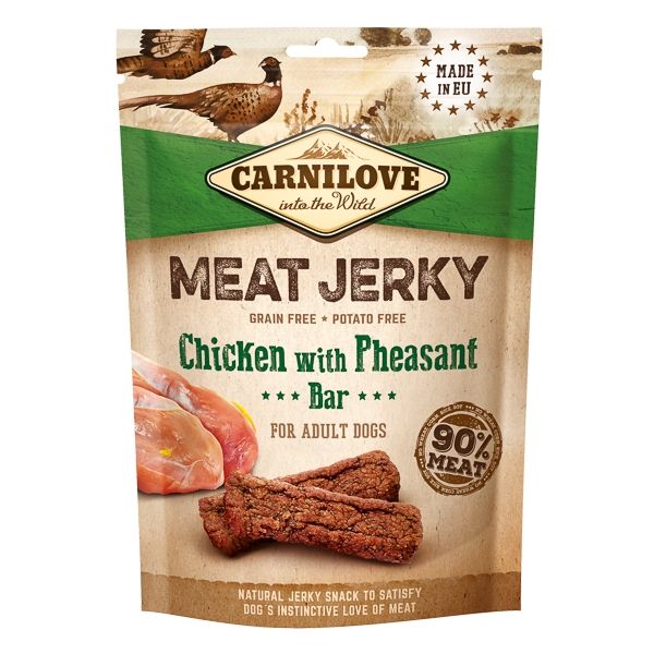 Carnilove Jerky Chicken with Pheasant Bar, 100 g 100