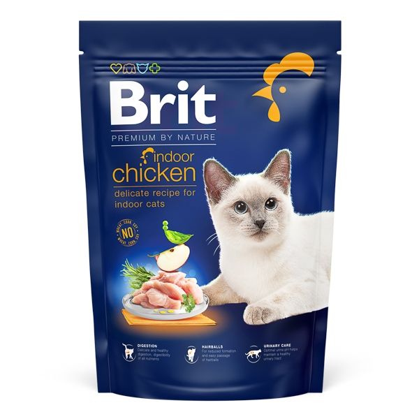 Brit Premium by Nature Cat Indoor Chicken, 800 g 800 imagine 2022